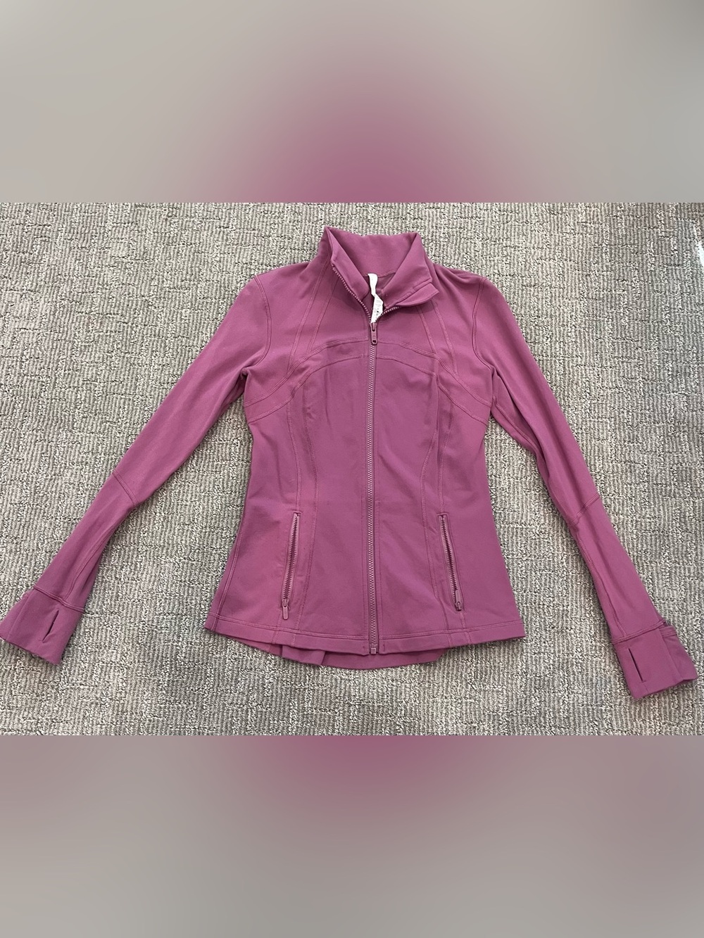 lululemon athletica Dusty Rose Zip-Up Active Jacket